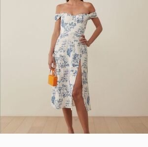 Reformation - Bridgton 100% Linen Dress In Corsica Size 2